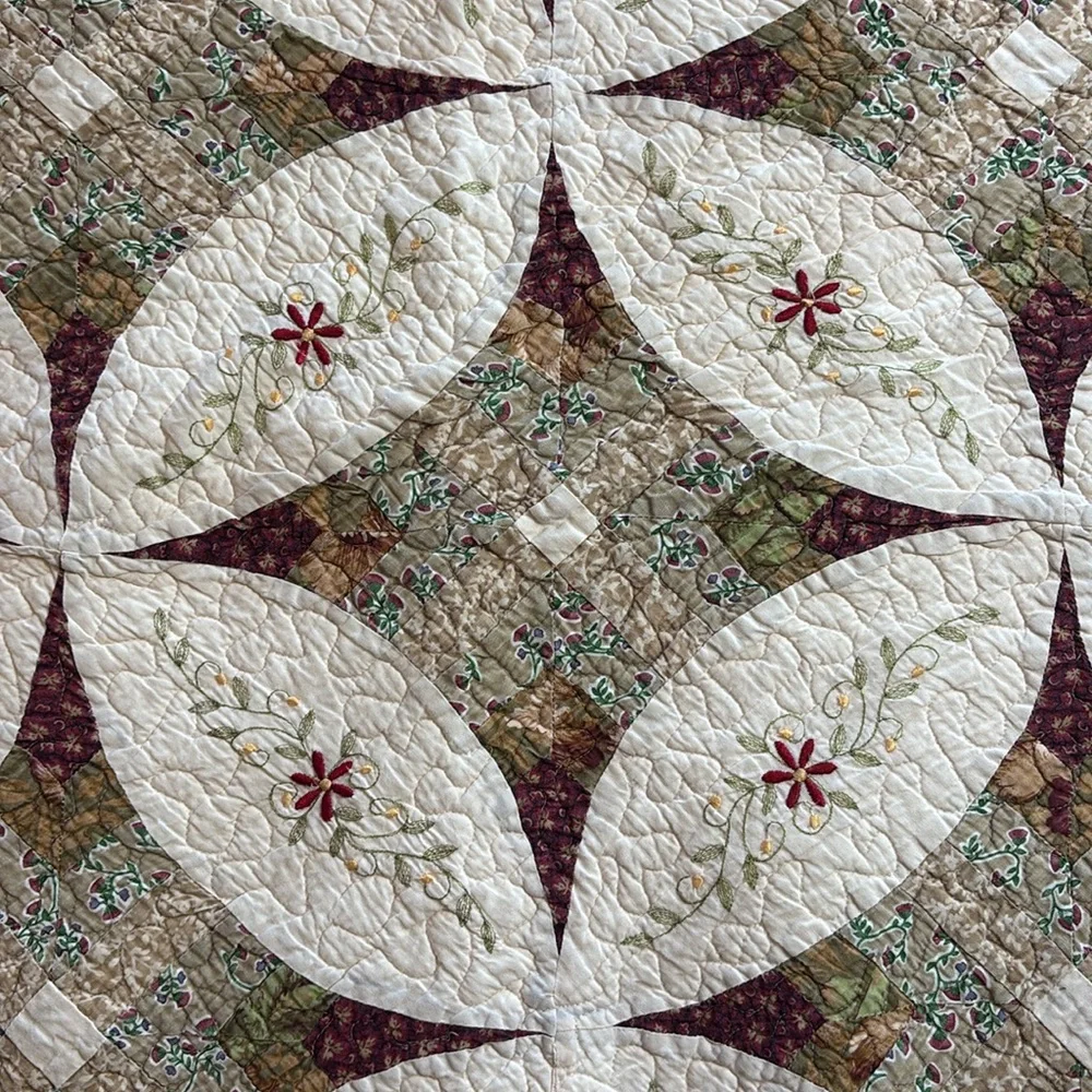 Vintage handcrafted quilt